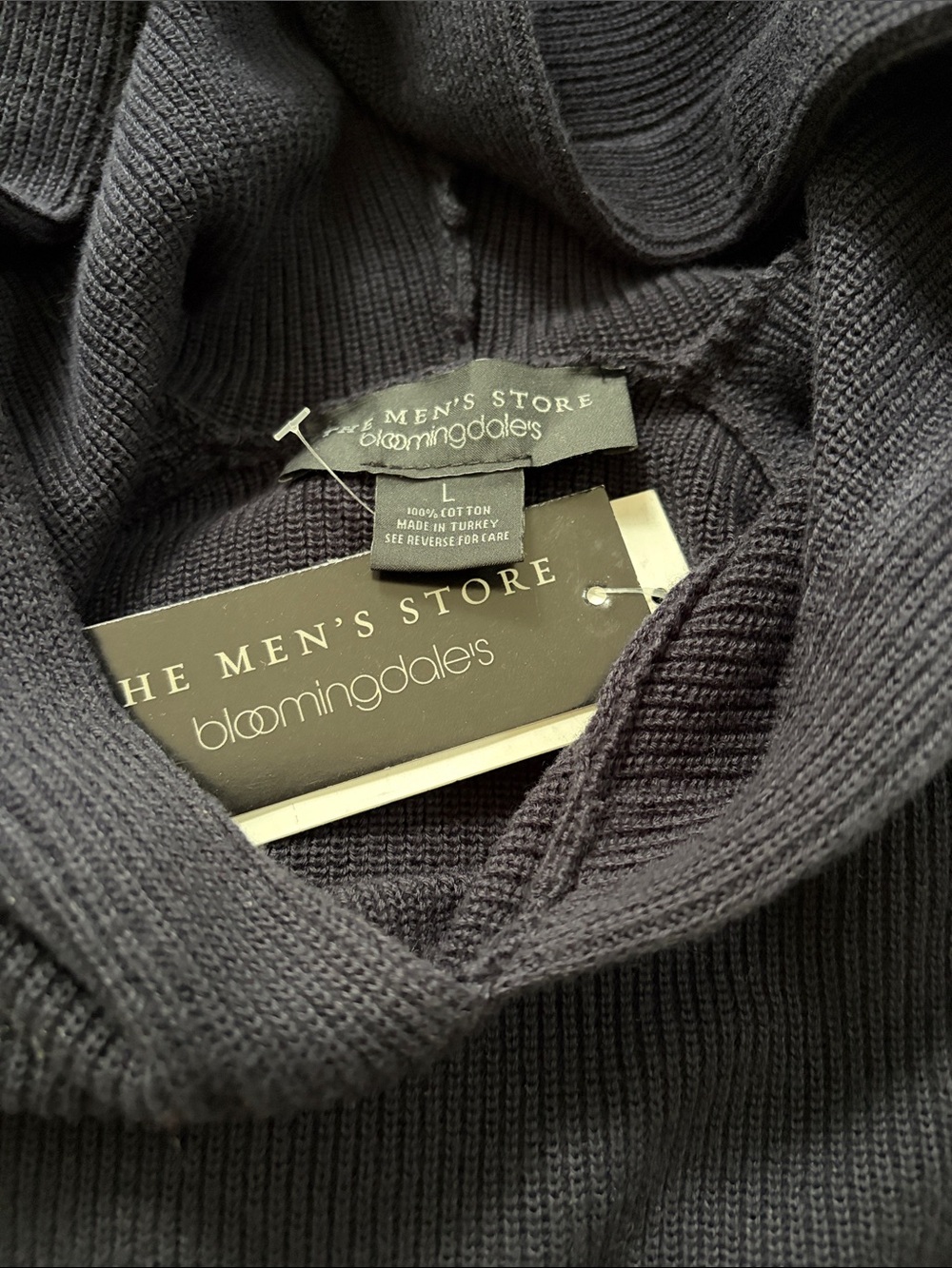 Bloomingdales store Men's Navy Crewneck Hoodie Sweater